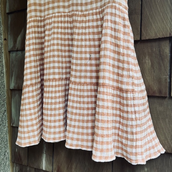 Rip Curl Women's Orange Gingham Mini Dress - Picture 8 of 16